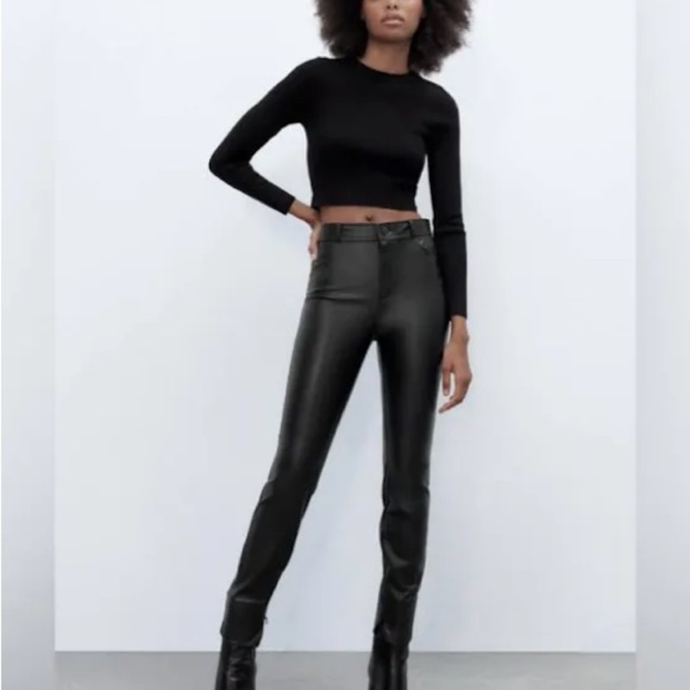Zara leather pants